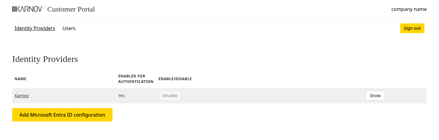 Adding configuration - Step 1