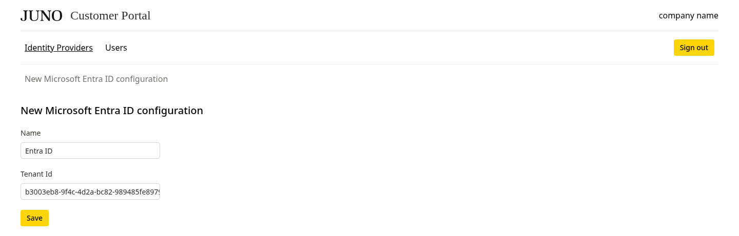 Adding configuration - Step 2