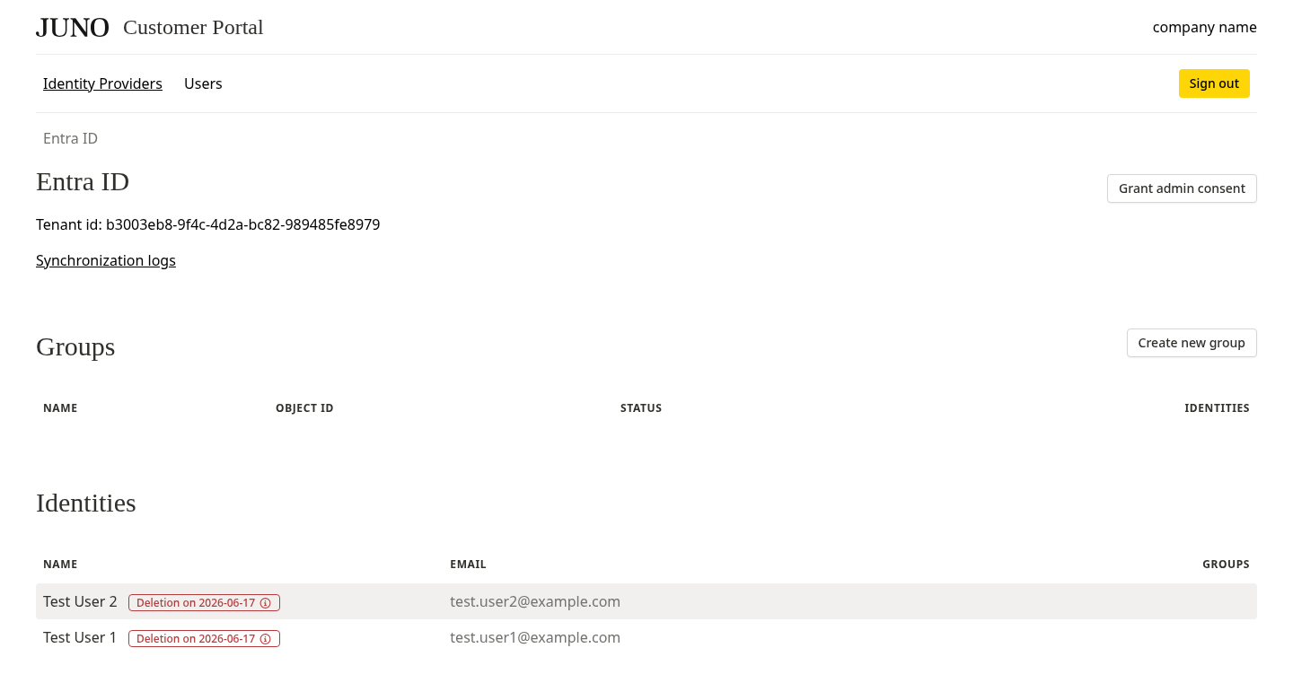 De-provisioning - Deletion scheduled