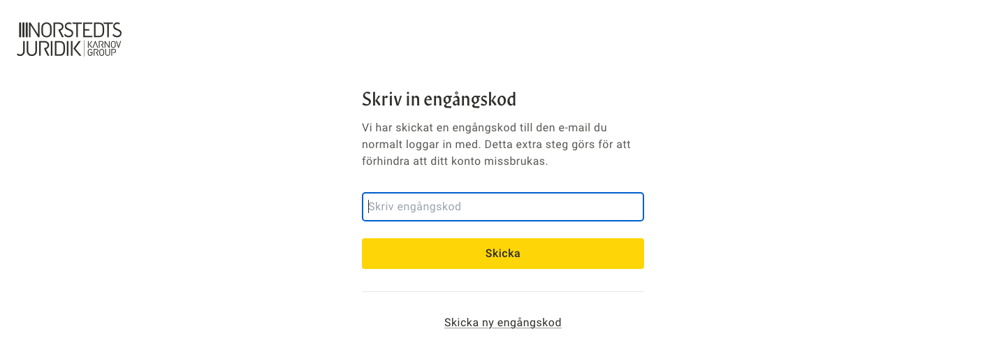 User login - Step 4 (Email verification challenge)
